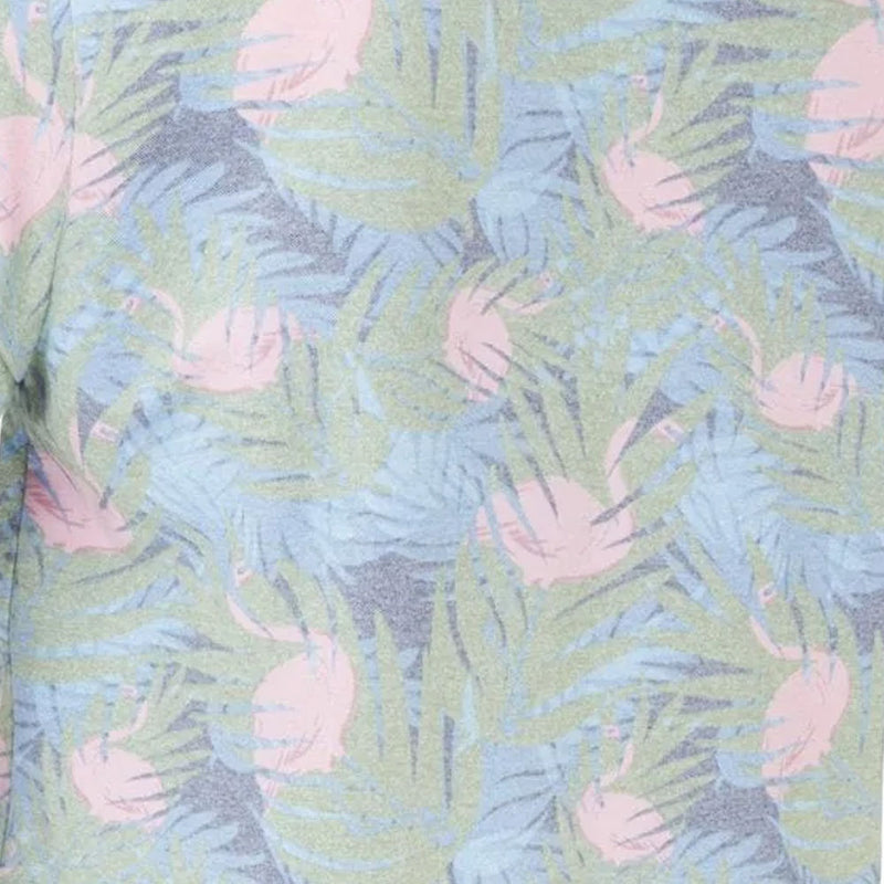 Original Penguin Flamingo Print Polo Shirt - Black Iris