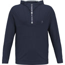 Original Penguin 1/4 Zip Performance Hoodie - Black Iris Bijou Heather