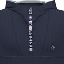 Original Penguin 1/4 Zip Performance Hoodie - Black Iris Bijou Heather