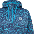 Original Penguin 1/4 Zip Trademark Printed Wind Jacket - Black Iris