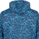 Original Penguin 1/4 Zip Trademark Printed Wind Jacket - Black Iris