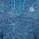 Original Penguin 1/4 Zip Trademark Printed Wind Jacket - Black Iris