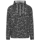Original Penguin 1/4 Zip Trademark Printed Wind Jacket - Caviar