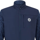 Original Penguin 90’s Colour Block Full Zip Thermal Fleece - Black Iris Bijou