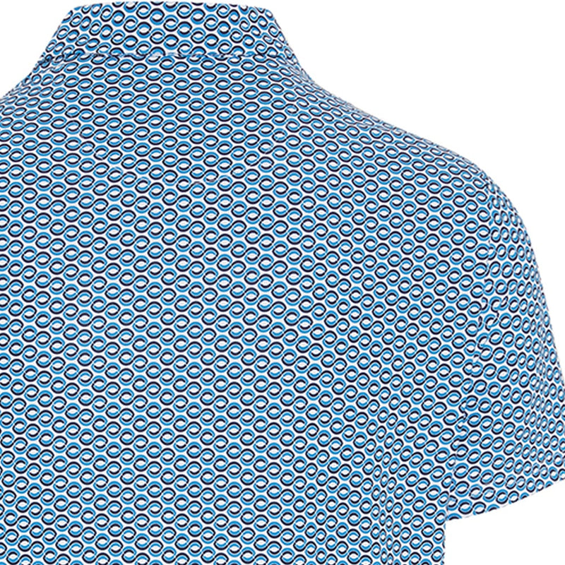 Original Penguin All-Over Heritage Polo Shirt - Mediterranean Blue