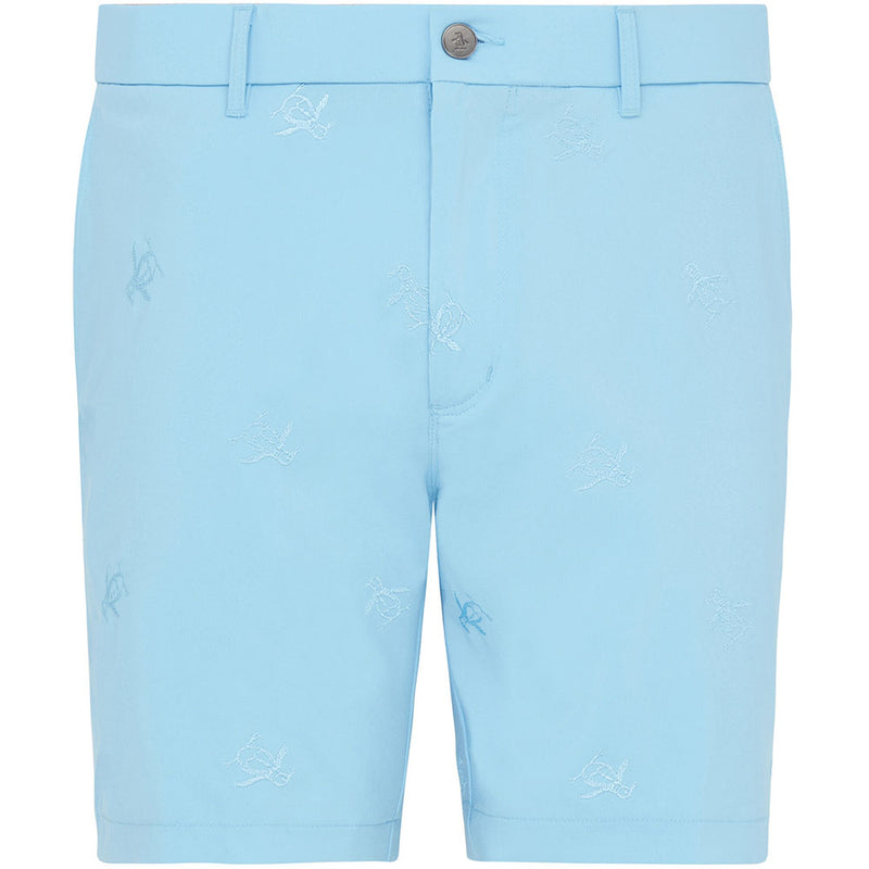 Original Penguin All-Over Pete Embroidery Shorts - Aquarius