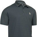 Original Penguin All-Over Pete Print Polo Shirt - Black Iris