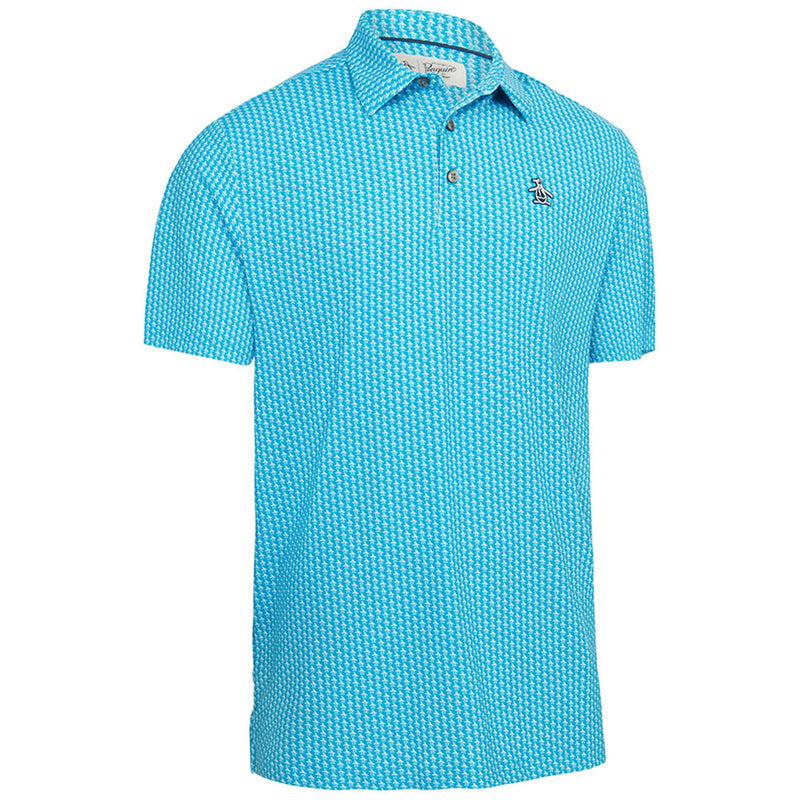 Original Penguin All-Over Pete Print Polo Shirt - Cloisonne