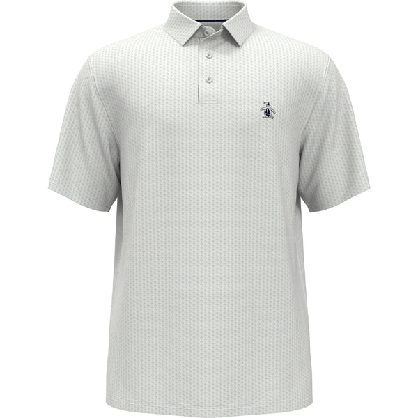 Original Penguin All-Over Pete Print Polo Shirt - Bright White