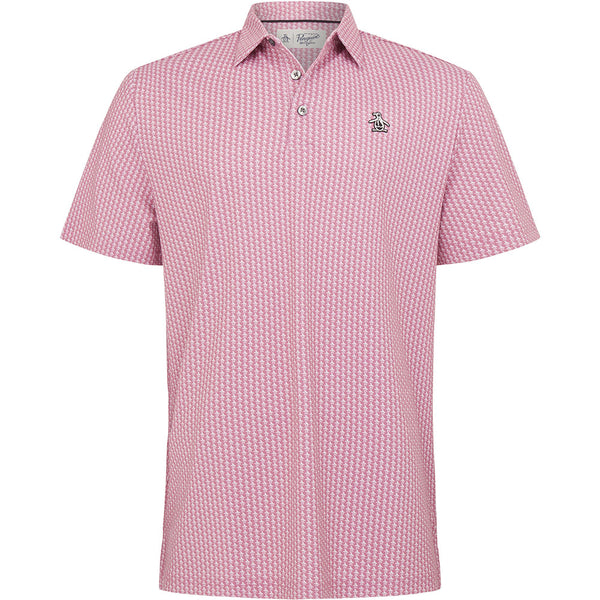 Original Penguin All-Over Pete Print Polo Shirt - Rose Bouquet