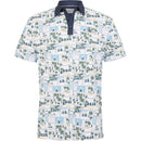 Original Penguin Beach Club Print Polo Shirt - Bright White
