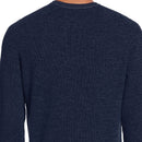 Original Penguin Birdseye Crew Neck Sweater - Deep Navy