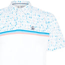 Original Penguin Broken Tees Print Polo Shirt - Bright White