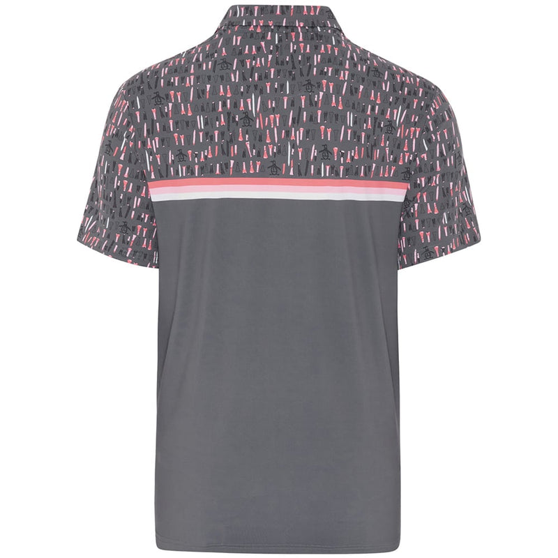 Original Penguin Broken Tees Print Polo Shirt - Quiet Shade