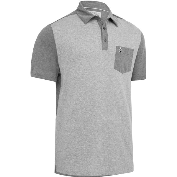 Original Penguin Colour Block Polo Shirt - Caviar