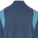 Original Penguin Full Zip 80's Bomber Colour Block Jacket - Black Iris/Bijou Heather