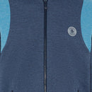 Original Penguin Full Zip 80's Bomber Colour Block Jacket - Black Iris/Bijou Heather