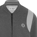 Original Penguin Full Zip 80's Bomber Colour Block Jacket - Dark Caviar/Heather