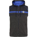 Original Penguin Full Zip Heritage Mixed Media Hoodie Gilet - Dark Caviar Heather