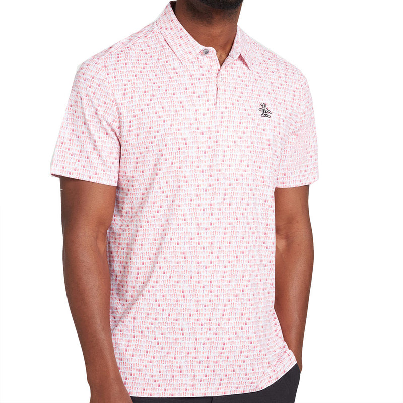 Original Penguin "Have A Beer" Novelty Polo Shirt - Rose Bouquet