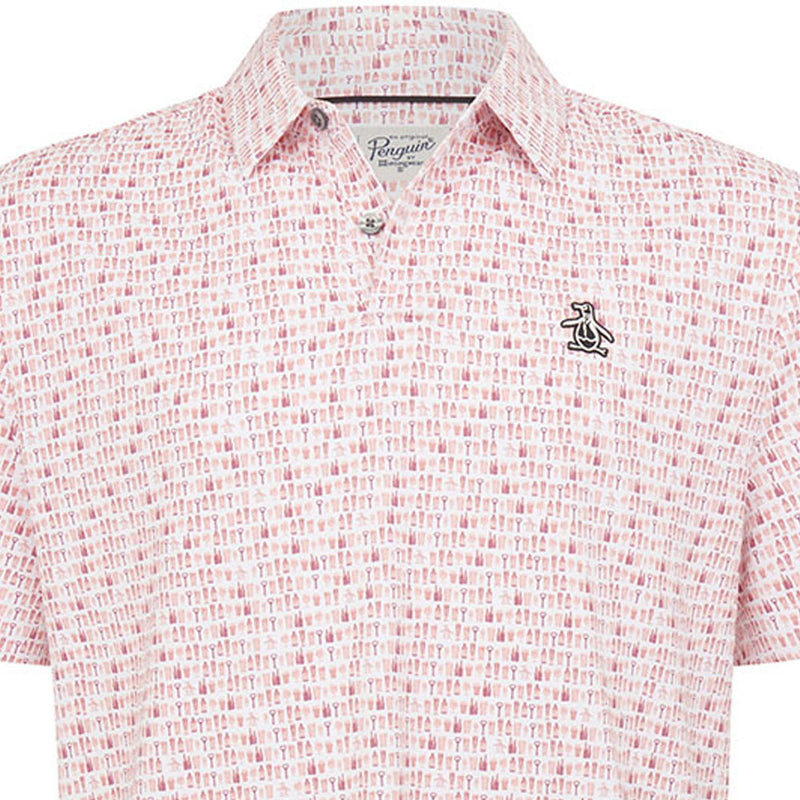 Original Penguin "Have A Beer" Novelty Polo Shirt - Rose Bouquet