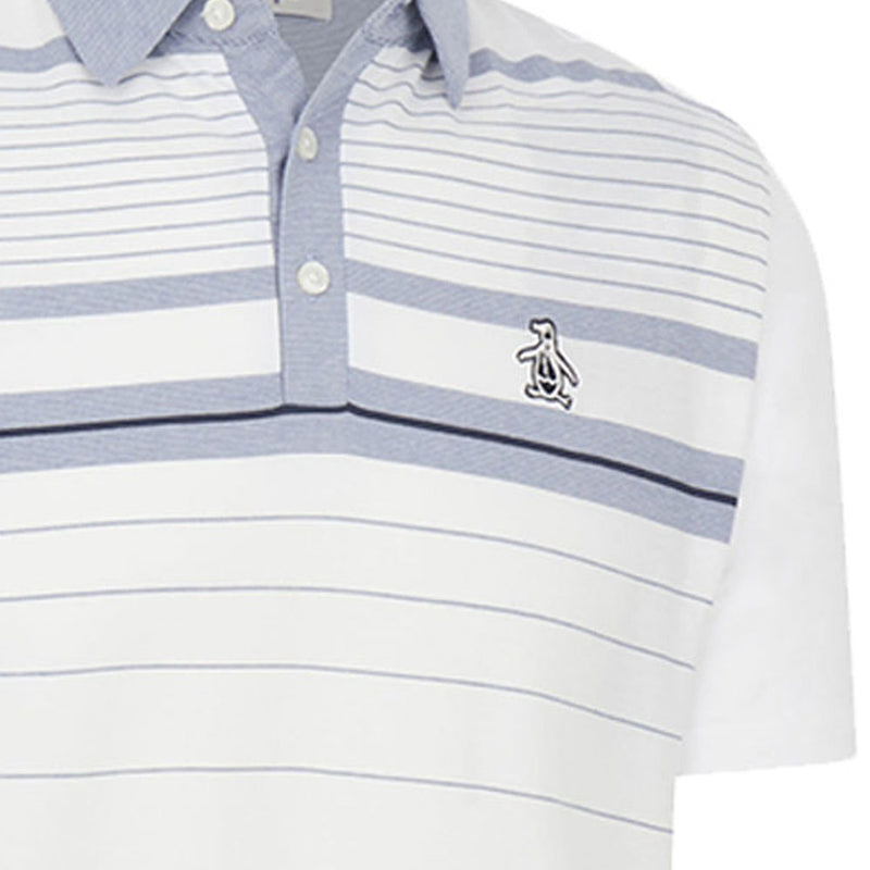 Original Penguin Heritage Fine Line Polo Shirt - Bright White