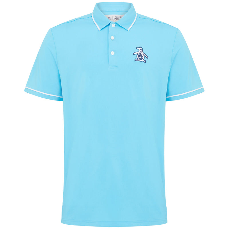Original Penguin Heritage Piped Polo Shirt - Aquarius