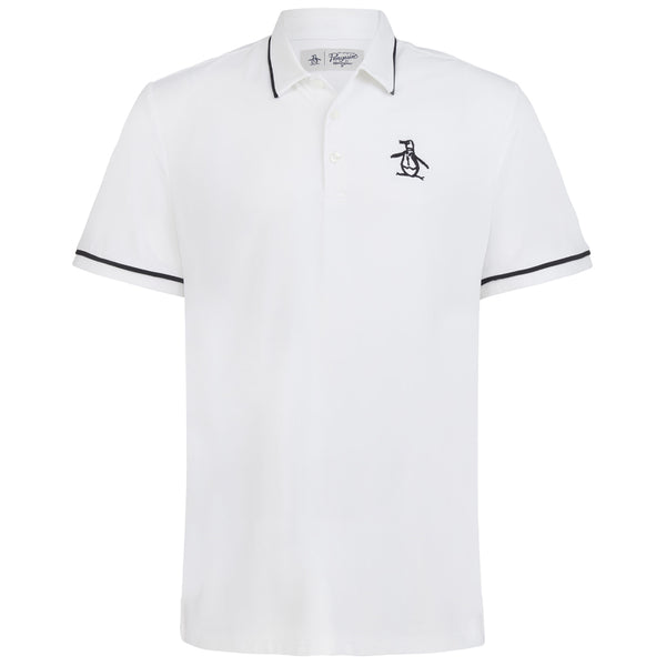 Original Penguin Heritage Piped Polo Shirt - Bright White