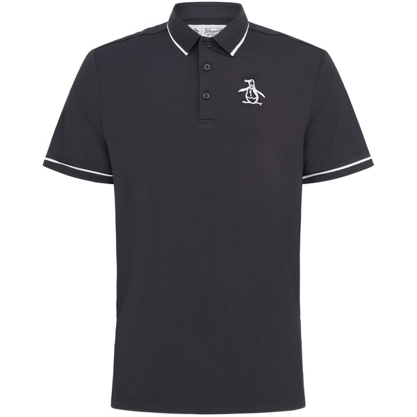 Original Penguin Heritage Piped Polo Shirt - Caviar