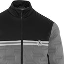 Original Penguin Insulated Mixed Media 80's Bomber Jacket - Caviar