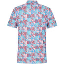 Original Penguin Jaspe Cubit Leaf Print Polo Shirt - Cordovan