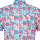 Original Penguin Jaspe Cubit Leaf Print Polo Shirt - Cordovan