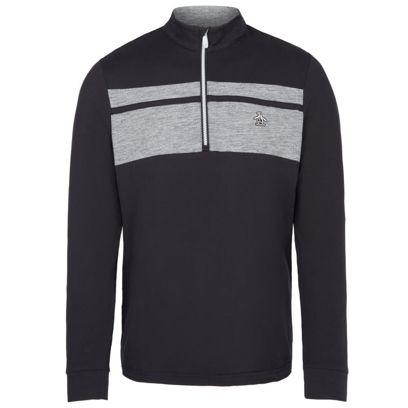 Original Penguin Lightweight 1/4 Zip Pullover - Caviar