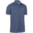 Original Penguin Old Fashioned Geo Print Polo Shirt - Black Iris