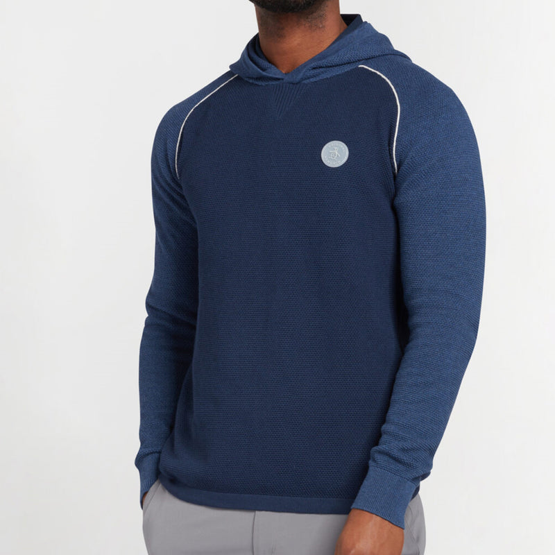 Original Penguin Performance Hooded Sweater - Black Iris/Bijou Heather