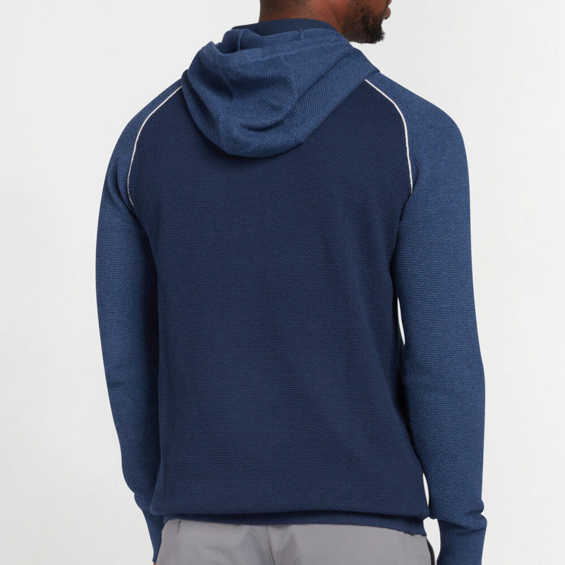 Original Penguin Performance Hooded Sweater - Black Iris/Bijou Heather