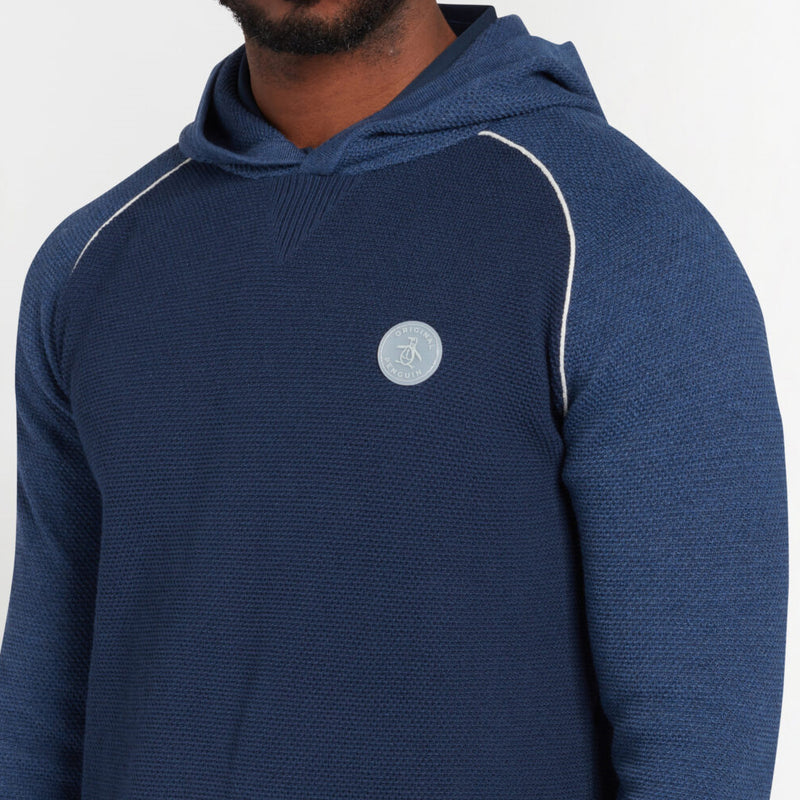 Original Penguin Performance Hooded Sweater - Black Iris/Bijou Heather