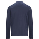 Original Penguin Pieced Midweight 1/4 Zip Pullover - Black Iris Heather