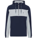 Original Penguin 1/4 Zip 90's Colour Wind Jacket - Black Iris/Pearl Blue