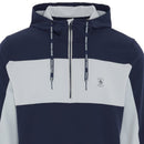 Original Penguin 1/4 Zip 90's Colour Wind Jacket - Black Iris/Pearl Blue