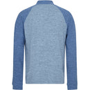 Original Penguin 1/4 Zip Lightweight Raglan Pullover - Black Iris Bijou Heather