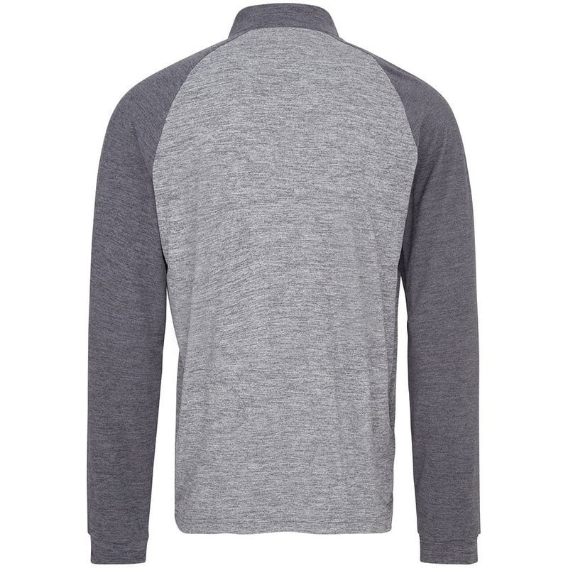 Original Penguin 1/4 Zip Lightweight Raglan Pullover - Dark Caviar Heather