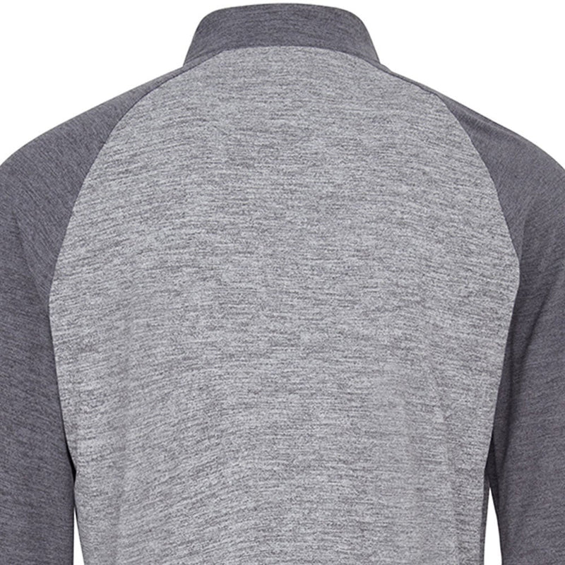 Original Penguin 1/4 Zip Lightweight Raglan Pullover - Dark Caviar Heather