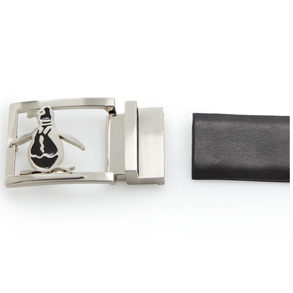 Original Penguin Reversible Leather Belt Caviar - Main Image