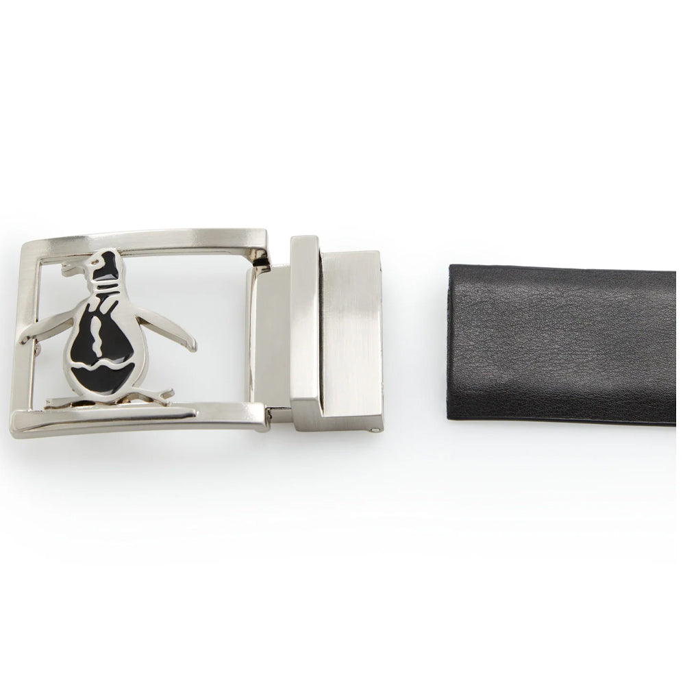 Original Penguin Reversible Leather Belt White