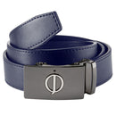 Oscar Jacobson Leather Belt - Navy