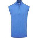 Oscar Jacobson Bob 1/2 Zip Sleeveless Pullover - Mid Blue