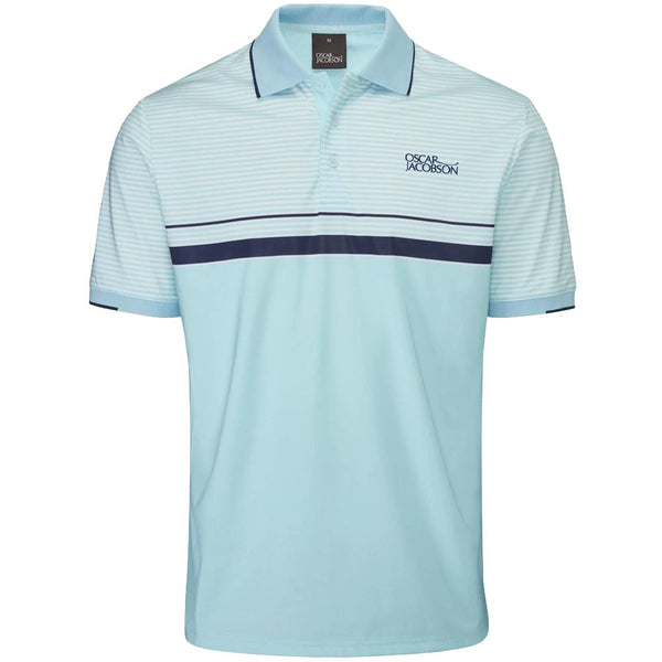Oscar Jacobson Chalfort Polo Shirt - Cool Blue/Navy