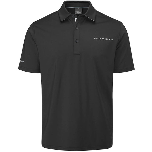 Oscar Jacobson Chap II Tour Polo Shirt - Black/Lunar Grey