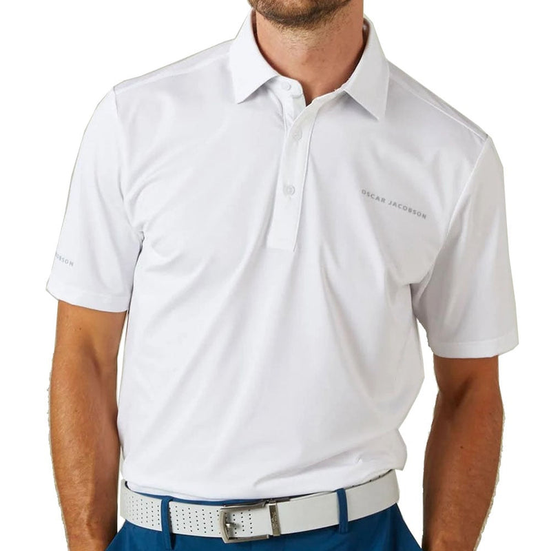 Oscar Jacobson Chap II Tour Polo Shirt - White/Lunar Grey